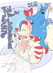 0r0ch1 ahe_gao anthro anus ass autofellatio bade_(rain-horse) balls big_balls big_butt big_penis blue_body blue_hair blush bodily_fluids bondage bondage bound choker cum cum_in_mouth cum_inside cum_on_face cum_on_own_face cum_on_self dialogue dominant dominant_female duo ejaculation equid equine excessive_cum excessive_genital_fluids feet female friendship_is_magic genital_fluids genitals grabbing_both_ears hair hasbro hi_res hooves horn horse huge_balls huge_cock jewelry kneeling long_ears looking_pleasured male male/female mammal masturbation my_little_pony mythological_creature mythological_equine mythology necklace nude oral oral_masturbation orgasm penile penile_masturbation penis pony red_stripes restrained restraints rope rope_bondage sitting_on_another stripes submissive submissive_male tail trixie_(mlp) unicorn white_body