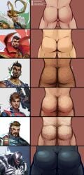 6boys ass ass_chart ass_focus ballsack bara big_ass big_ass_(male) bubble_ass bubble_butt captain_america captain_america_(marvel_rivals) captain_america_(series) chart coconutz dark_skin dark_skinned_male doctor_strange doctor_strange_(marvel_rivals) gay hair hairy hairy_ass hairy_male light_skin loki_(marvel) loki_(marvel_rivals) male manly marvel marvel_rivals masculine masculine_male muscle_ass muscles muscular namor namor_(marvel_rivals) peter_quill starlord starlord_(marvel_rivals) steve_rogers thighs venom venom_(marvel_rivals) very_dark_skin white_body