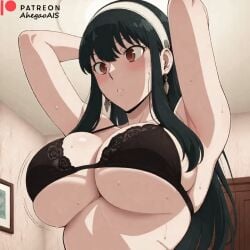 1girls 2d 2d_(artwork) 2d_artwork ahegao_ai ai_animated ai_animation ai_assisted ai_generated animated animated animated anime anime_style bikini bikini_top bouncing_breasts breasts breasts_bounce female female female_focus female_only huge_breasts large_breasts lingerie patreon patreon_link patreon_logo patreon_url patreon_username spy_x_family watermark yor_briar yor_forger