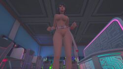 big_breasts breasts evie_(fortnite) fortnite mod nude party_hips pussy