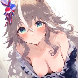 1girls ai_generated animal_ears anthropomorphization artist_request eyes female hair legs skin tagme umamusume umamusume_pretty_derby wonder_acute_(umamusume) young