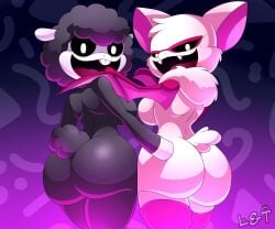 2025 2025s 2d 2d_(artwork) 2d_artwork 2girls absurd_res absurdres anthro anthro_female anthro_on_anthro anthro_only anthrofied ass baba_chops baba_chops_(poppy_playtime) bat black_body black_fur black_sclera black_wool bovid bovine breasts bubble_ass bubble_butt buck_teeth buckteeth butt cheeks chiropteran chiropteran_humanoid critters_(poppy_playtime) cute_fang cute_fangs digital_drawing digital_media duo duo_female eyelashes fang fangs female female_anthro female_focus female_only fluffy fluffy_tail fur furry furry_female furry_only glowing_eyes hand_on_ass hand_on_butt hi_res hoof_on_ass hoof_on_butt hooves lechugansfw looking_at_viewer looking_back mammal membrane_(anatomy) membranous_wings mob_entertainment mob_games mouth multiple_girls neck_fluff neck_tuft nightmare_critters no_humans nude oerba_yun_fang open open_mouth open_smile pink_inner_ear poppy_playtime poppy_playtime_(chapter_4) rabie_baby_(poppy_playtime) rear_view sharp_teeth sheep sheep_ears sheep_girl sheep_humanoid sheep_tail sheeps short_tail sideboobs smile smiling smiling_at_viewer smiling_critters tagme tail tail_fluff teeth thicc thick thick_ass thick_butt thick_thighs thighs together tongue tuft ungulate vampire_bat video_games voluptuous voluptuous_anthro voluptuous_female watermark white_body white_ears white_eyes white_fur white_inner_ear white_pupils winged_arms wings wool_(fur) wool_hair