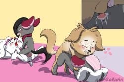 all_fours anal anal_sex animal_genitalia animal_penis anus ass ass_up austin_goldenpup balls bird_dog blush bodily_fluids bow_ribbon caluriri canid canine canine_genitalia canine_penis canis cashmere_biskit chinchilla chinchillid clenched_teeth close-up closed_eyes cowgirl_position cum cum_in_ass cum_inside doggy_style domestic_dog ears_down female feral from_behind_position from_front_position genital_fluids genitals golden_retriever group hand_on_shoulder hasbro heart_symbol hearts_around_head hunting_dog incest_(lore) knot knotting littlest_pet_shop littlest_pet_shop:_a_world_of_our_own littlest_pet_shop_(2012) male male/female maltese mammal moan on_bottom on_top orgasm penetration penis pillow pillow_grab pivoted_ears princess_stori pussy retriever rodent sex sibling_(lore) sister_(lore) sisters_(lore) teeth toy_dog twins_(lore) vaginal_fluids velvet_biskit whiskers