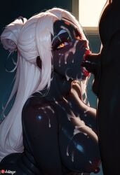 1boy 1boy1girl ai_generated albinism albino anime anime_style assisted_fellatio big big_breasts black_hair blowjob blowjob_face boobs_out breasts brown_skin brown_skinned_female caressing caressing_face cheat cheating cheating_(relationship) cheating_female cheating_girlfriend cheating_wife comic comic_page comic_panel cum cum_in_body cum_in_face cum_in_hair cum_in_mouth cum_inside cummed cumshot cumshot_in_mouth cumshot_on_face curly curly_hair fellatio fellatio_face female giant_breasts green_hair hotwife kaybur_(series) kneeling kneeling_female kneeling_oral_position long_hair male manga manga_page manga_style melanin melanism melanistic oc original_character original_characters pushing pushing_down pushing_head red_eyes red_eyes_female reshiram_zecrom sexy short_hair smile white_eyebrows white_eyelashes yehda_(character)