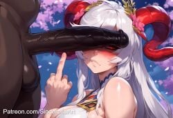 1boy1girl ai_generated busty cheating commission cuckold_pov dark-skinned_male fire_emblem fire_emblem_heroes freyja_(fire_emblem) huge_breasts interracial large_penis middle_finger netorare nintendo patreon patreon_url patreon_username penis pissed_off public sinderellaart thick voluptuous