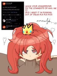 blowjob blowjob_face commissions_open crown deepthroat fellatio hotpocket kagsie kingdagon meme muffled muffled_moaning oc original original_character original_characters self_insert sucking sucking_penis twitter
