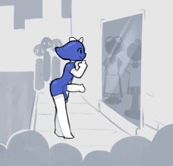 1boy 2025 audience balls being_watched bow casual casual_exposure casual_nudity cock_sleeve cock_sock elemental elemental_creature elemental_humanoid erection gloves hand_on_chin hidro_(nekuzx) looking male male_focus male_only mostly_nude naked naked_male nekuzx nude nude_male nudity oc original_character partially_clothed penis public public_exposure public_indecency public_nudity socks street water_elemental window