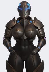 ai_generated armor big_breasts breasts bunflower civitai female hellgate_london human looking_at_viewer muscular muscular_female templar_(hellgate_london) thick_thighs video_games