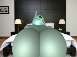 3d 3d_(artwork) ambiguous_gender asking_for_it ass ass_focus bedroom bent_over big_ass big_butt bubble_ass bubble_butt friendly_monster_(roblox) huge_ass huge_butt large_ass monster muitetul presenting presenting_hindquarters roblox roblox_hat robloxian tagme