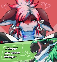 absurd_res anthro balls breasts caboose_(caboosethejudge) dinosaur duo fellatio female fish genitals head hi_res invalid_tag male marine oral penile penis prehistoric_species reptile scalie sex shark skyler_(zephuur) succ sucking sucking_off theropod tongue tyrannosaurid tyrannosauroid tyrannosaurus tyrannosaurus_rex zephuur