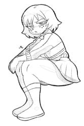 annoyed annoyed_expression ass freckles kim_pine machstract scott_pilgrim short_skirt skirt_up