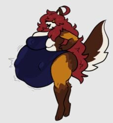 big_breasts breasts cleavage female furry huge_breasts maple_(mexifurfoof) mexifurfoof tagme thick_thighs vore wide_hips