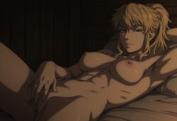 abs ai_generated areola areolae armpit bed bedroom bedroom_eyes big_breasts blonde_female blonde_hair blonde_hair_female blue_eyes breasts female female_focus female_only hentai large_breasts laying_down laying_on_back laying_on_bed light-skinned_female looking_at_viewer messy_hair naked naked_female nipples nordic nordinex5 norse_woman nude nude_female pale-skinned_female perfect_body pussy seductive seductive_look seductive_pose solo solo_female solo_focus stable_diffusion thighs toned_body toned_female vagina viking_female vinland_saga vinland_saga_nude vinland_saga_porn ylva_(vinland_saga)
