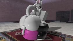 1boy 1femboy 3d animated ass balls big_ass big_butt boykisser cock cock-tail dick femboy gay huge_ass huge_butt male male_only muitetul no_sound penis roblox robloxian silly_cat_(mauzymice) tagme tail thighhighs video white_fur white_tail yoga_ball