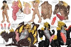 2025 5_fingers 5_toes about absurd_res after_transformation anthro arm_spikes athletic athletic_human athletic_male balls becoming_erect big_balls big_feet big_penis biped black_body black_hair bodily_fluids bound chin_spikes chinese_text claws close-up cock_gag consensual_transformation cum cumshot cutaway deep_throat deepthroat_gag dialogue dildo dildo_lick dragon dripping ejaculation elbow_spikes encasement erection european_mythology facial_markings facial_spikes feet fingers fist foreskin gag gender_transformation genital_fluids genital_transformation genitals glistening glistening_body haiae hair half-erect hand_on_ground hand_on_penis head_markings head_spikes herm hi_res holding_dildo holding_mask holding_object holding_sex_toy horn huge_cock human human_to_anthro human_to_scalie humanoid_feet humanoid_genitalia humanoid_penis hybrid_genitalia hybrid_penis imminent_transformation internal internal_oral internal_penis internal_urethral intersex knee_spikes latex latex_body latex_creature latex_transformation leaking_precum leg_spikes licking liquid_latex living_latex looking_at_object looking_pleasured male mammal markings mask mask_transformation masking masturbation membrane_(anatomy) membranous_wings mid_transformation mth_transformation mti_transformation multicolored_body muscular muscular_anthro muscular_herm muscular_intersex mythological_creature mythological_scalie mythology navel nipples nose_spike nubbed_tentacles nude open_mouth oral oral_penetration paws pecs penetrable_sex_toy_penetration penetration penile penile_masturbation penis penis_grab pink_penis plantigrade planting precum precum_drip pulling_goo pupils pussy pussy_ejaculation red_markings retracted_balls ribbed_penis scalie scutes sex_toy shaded shoulder_spikes simple_background sitting slit_pupils smaller_version_at_source smile solo species_transformation speech_bubble spikes spikes_(anatomy) spread_legs spreading standing stocky struggling surprised tentacle tentacles_in_clothing text throbbing throbbing_penis toe_claws toes tongue tongue_out transformation transformative_mask translation_request two_tone_body unusual_bodily_fluids urethral vaginal_fluids vein veiny_penis western_dragon wet white_background white_body wing_claws wings yellow_claws yellow_eyes yellow_horn yellow_markings yellow_spikes