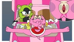 afrosoricid amy_rose anthro barefoot being_watched blush bodily_fluids boots car_sex clothing commissioning_kink duo eulipotyphlan feet female female/female flat_colors footwear genital_fluids genitals hedgehog hi_res idw_publishing looking_at_another mammal masturbation open_mouth panties pink_cabriolet pussy rubbing sega shoes sonic_(series) sonic_the_hedgehog_(comics) sonic_the_hedgehog_(idw) sonic_the_hedgehog_(series) sonicguru surge_the_tenrec tenrec underwear vaginal_fluids windshield