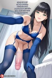 1futa ai_generated ass big_balls big_breasts breasts condom condom_on_penis curvy dialogue dick dickgirl english english_text erect_penis erection foreskin futa_only futadom futanari horny horny_futa intersex large_breasted_futa large_breasts large_penis light-skinned_futanari light_skin looking_at_viewer luvnari nude panties penis skinny_futanari solo solo_futa standing uncircumcised uncut veins_on_dick veiny_penis