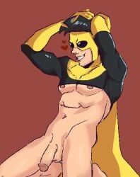 1boy invincible male male_only mark_grayson penis sinister_mark_(invincible) solo