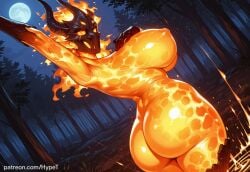 ai_generated alternate_version_at_source armpit big_breasts breasts fantasy female flame_atronach hypet looking_at_viewer outdoors sideboob solo the_elder_scrolls_iv:_oblivion thick thick_ass thick_legs thick_thighs wide_hips