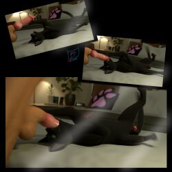 1:1 2025 3d absurd_res animal_genitalia anthro balls bedroom black_body black_fur blender_(artwork) blender_cycles bodily_fluids brown_body brown_fur canid canine canine_genitalia constricted_pupils deep_throat digital_media_(artwork) domestic_cat drooling duo erection felid feline feline_genitalia felis fellatio feral firedorn forced forced_oral fur genital_fluids genitals green_eyes hi_res irrumatio little_kitty_(lkbc) little_kitty_big_city lying male male/male male_penetrating mammal neck_bulge on_back open_mouth oral oral_penetration penetration penile penis precum pupil_dilation pupils saliva sex signature small_pupils solo_focus surprised_expression tail teeth throat_swabbing tongue tongue_out whiskers