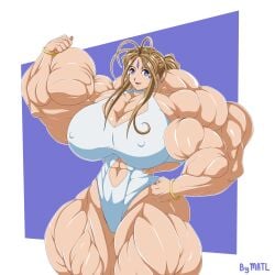 abs belldandy biceps big_breasts big_muscles breasts female huge_breasts huge_muscles large_breasts large_muscles large_thighs matl muscles muscular muscular_arms muscular_female muscular_legs muscular_thighs oh_my_goddess! pecs weird