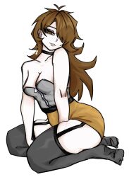 1girls 2025 2d 2d_(artwork) artist_upload auburn_hair bigoldstinker bodysuit breasts brown_eyes brown_hair choker cleavage clothing female female_only garter_straps hair_over_one_eye high_quality highres ibispaint_(artwork) ibispaintx kneeling lipgloss long_hair looking_at_viewer medium_breasts oc original original_artwork original_character pale-skinned_female pale_skin questionable realistic_proportions self_upload sfw smile smiling_at_viewer solo solo_female thick_thighs thighhighs thighs transparent_background wavy_hair