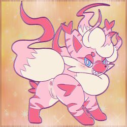 1:1 after_transformation anus ass blush bundefault canid canine clothing digital_media_(artwork) feet female feral fur generation_5_pokemon genitals humanoid_genitalia humanoid_genitalia_on_feral humanoid_pussy humanoid_pussy_on_feral leg_markings looking_at_viewer mammal markings nintendo nude pawpads paws pokemon pokemon_(species) post-transformation pussy simple_background smile solo species_transformation tail toes tongue tongue_out transformation zorua