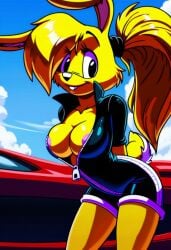 ai_generated female furry jazz_jackrabbit_(series) lori_jackrabbit self_upload