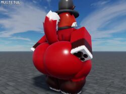 1boy 1femboy 3d animated ass ass_clapping ass_grab balls big_ass fancy_fox_(roblox) femboy femboy_only fox gay grabbing_own_ass huge_ass large_ass male male_only muitetul no_sound red_fur roblox roblox_hat robloxian tagme thick_thighs tophat twerking video