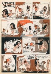 3boys 3girls ass assisted_exposure assisted_undressing black_hair breasts brown_hair bubble_ass bubble_butt chasing comedy comic dialogue el_pinguino_comic embarrassed embarrassed_nude_male enm follow glasses long_hair naked naked_female naked_male nipples nude nude_female nude_male nudist orange_hair sexilia spanish_dialogue spanish_text undressing undressing_another undressing_between_scenes undressing_self urtiaga