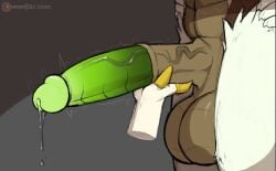 ambiguous_gender anthro balls big_balls big_penis bodily_fluids close-up disembodied_penis dripping duo elin_(psychorodent) erection fur genital_close-up genital_fluids genital_focus genitals glans green_penis hi_res huge_cock humanoid_genitalia humanoid_penis hybrid_genitalia hybrid_penis male male/ambiguous medial_ring medial_ringed_humanoid_penis medial_ringed_hybrid_penis penis penis_close-up penis_focus penis_fondling precum precum_drip psychorodent snatyr vein veiny_penis white_body white_fur