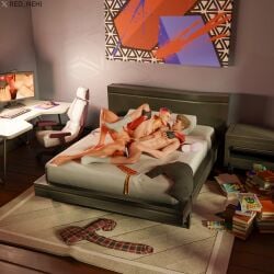 bed bedroom bedroom_sex boy chain_necklace clix clix_(fortnite) cock fortnite fortnite:_battle_royale gay male naked naked_male necklace nsfw nude nude_male penis penis_out porn sex sex_from_behind shirt shirtless streamer thegrefg twitch youtube youtuber
