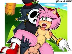 2025 4:3 amy_rose anthro anti_groove areola balls big_breasts big_nipples blush boots bottomless_male breasts c_m_g_nsfw clitoris clothed clothing digital_media_(artwork) duo erection eulipotyphlan eyelashes female footwear genitals gloves green_eyes handwear hat headgear headwear heart_symbol hedgehog hi_res male male/female male_penetrating mammal mario_bros mask naked_footwear navel nintendo nipples nude open_mouth penetration penis pink_body pussy red_nipples sega sex shoes shyguy sonic_(series) sonic_the_hedgehog_(series) spread_legs spreading style_emulation teeth thick_thighs tongue tongue_out top_hat vaginal_penetration wearing_mask