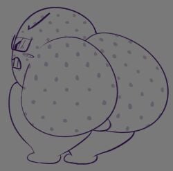 1girls 2025 angry animate_inanimate ass ass ass_bigger_than_body assertive_kiwami ball_with_hyper_features battle_for_dream_island bfb bfdi big_ass big_butt blush blush blush_stickers blushing_female eyebrows eyelashes eyewear facing_away female female female_only gigantic_ass gigantic_butt glasses golf_ball golf_ball_(bfdi) huge_ass huge_butt hyper hyper_ass hyper_butt leggings looking_away monochrome nerdy_female no_humans non-human non-human_only object_show object_shows objects osc solo solo_female solo_focus square_glasses tagme voluptuous voluptuous_female