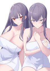 2girls ai_female artxueli best_friends best_girl busujima_saeko crossover female haitekudasai_takamine-san hand_drawn tagme takamine_takane vanilla