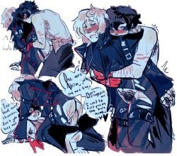 akira_kurusu anal_sex breeding cuntboy goro_akechi intersex joker_(persona) liveleaksakc male persona_5 persona_5_royal phantom_thief_suit ren_amamiya ripped_bodysuit ripped_clothing transmasc yaoi