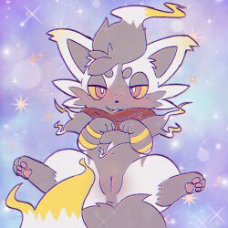 1:1 after_transformation anus ass blush bundefault canid canine clothing digital_media_(artwork) feet female feral fur generation_5_pokemon genitals humanoid_genitalia humanoid_genitalia_on_feral humanoid_pussy humanoid_pussy_on_feral leg_markings looking_at_viewer mammal markings nintendo nude pawpads paws pokemon pokemon_(species) post-transformation pussy simple_background smile solo species_transformation tail toes tongue tongue_out transformation zorua