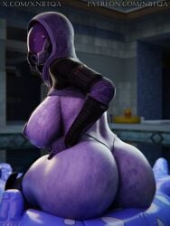 1girls 3d alien alien_girl alien_humanoid ass ass_focus big_ass big_breasts big_butt bikini bioware blender breasts dat_ass fat_ass female female_focus female_only helmet helmet_with_visor hood huge_breasts large_ass large_breasts large_thighs mask masked masked_female mass_effect mass_effect_2 mass_effect_3 micro_bikini mostly_nude naked naked_female nbtqa nude nude_female outdoors partially_clothed pool poolside purple_body purple_skin purple_skinned_female quarian solo solo_female tali'zorah_nar_rayya wide_hips wide_thighs