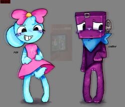 artist_request boxten_(dandy's_world) cuntboy dandy's_world futa_on_male futanari intersex poppy_(dandy's_world) self_harm_scars zyxxenise