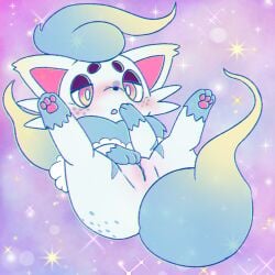 1:1 after_transformation anus ass blush bundefault canid canine clothing digital_media_(artwork) feet female feral fur generation_5_pokemon genitals humanoid_genitalia humanoid_genitalia_on_feral humanoid_pussy humanoid_pussy_on_feral leg_markings looking_at_viewer mammal markings nintendo nude pawpads paws pokemon pokemon_(species) pussy simple_background smile solo species_transformation tail toes tongue tongue_out transformation zorua