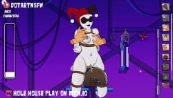 1girls 2d animated batman_(series) bdsm_gear bondage breast_grab breast_squeeze breasts breasts_out bush dc disembodied_hand dotartnsfw female female_focus grabbing harley_quinn harley_quinn_(classic) hole_house light-skinned_female light_skin mask masked moaning mp4 naked naked_female nipple_play nipple_tweak nipples nude nude_female orgasm pinch pinching_nipples pleasure_face pussy pussy_juice rope rope_bondage sex_toy solo_focus sound spank_marks spanking squeezing squeezing_breast submissive submissive_female tagme tied_up topless vibrator video wet wet_pussy wooden_horse