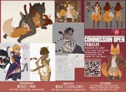 advertisement ambiguous_gender anal anal_sex andromorph animal_genitalia anthro balls big_breasts blue_eyes bodily_fluids breasts canid canine canis claws clothed clothing commission_sheet cum digital_media_(artwork) duo english_text feet felid female fingers fur genital_fluids genitals gnoll group hair herm hi_res human humanoid hyena intersex intersex/female looking_at_viewer male male/female male/male male_penetrated male_penetrating male_penetrating_male mammal mario_bros model_sheet muscular nintendo nipples nude opencommissions pantherine pawkers penetration penis prices princess_peach pussy qr_code sex simple_background smile solo standing stripes tail teeth text tiger tongue white_body wolf
