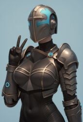 ai_generated armor big_breasts breasts civitai female hellgate_london human interfusor peace_sign templar_(hellgate_london) video_games