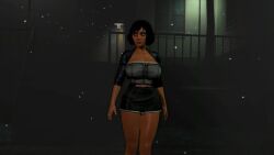 3d big_breasts bioshock bioshock_infinite blue_eyes breasts elizabeth_comstock female female_focus large_breasts scelusnizer skimpy skimpy_clothes tagme