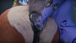 1girls anal anal_insertion anal_sex anus anus_focus centaur centauress female_focus fisting league_of_legends lillia_(league_of_legends) reagan_long riot_games soraka tagme video
