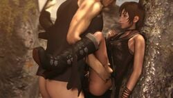 1boy 1girls 3d against_tree animated asian black_hair boots brown_eyes brown_hair carrying choker clothed clothed_sex clothing cute eye_contact eyelashes female final_fantasy final_fantasy_xv fringe iris_amicitia lazyprocrastinator moaning naughty_face no_sound pale_skin panties panties_around_one_leg penis pleasure_face prompto_argentum pussy seductive_eyes short_hair shorter_than_10_seconds skinny skirt slim standing_sex sweat tagme teenage_girl teenager tight_pussy vaginal_penetration video wristband young