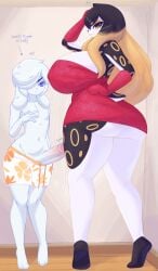 big_ass big_breasts big_penis breasts bubble_butt cleavage dullyarts female furry huge_ass huge_breasts huge_cock penis tagme thick_thighs wide_hips