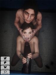 1boy 2025 2girls 3d alternate_version_available breasts completely_nude completely_nude_female cum cum_everywhere cum_on_face cum_on_tongue currysfm detailed_background dina_(the_last_of_us) double_facial ellie_(the_last_of_us) ellie_williams facial female glory_hole handjob huge_cock indoors male multiple_girls nude nude_female penis post_orgasm pov tagme the_last_of_us the_last_of_us_2
