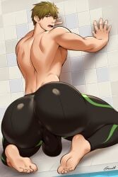 ass big_ass gasaiv makoto_tachibana male male_ass male_only