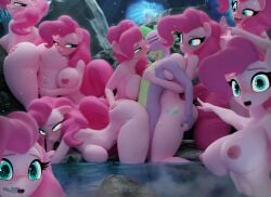 3d_(artwork) absurd_res anthro blender_(artwork) clone digital_media_(artwork) dragon equid equine female friendship_is_magic group group_sex hasbro hi_res hooves-art horse male male/female mammal my_little_pony mythological_creature mythological_scalie mythology orgy pinkie_pie_(mlp) pony scalie sex spike_(mlp) two_soyjaks_pointing